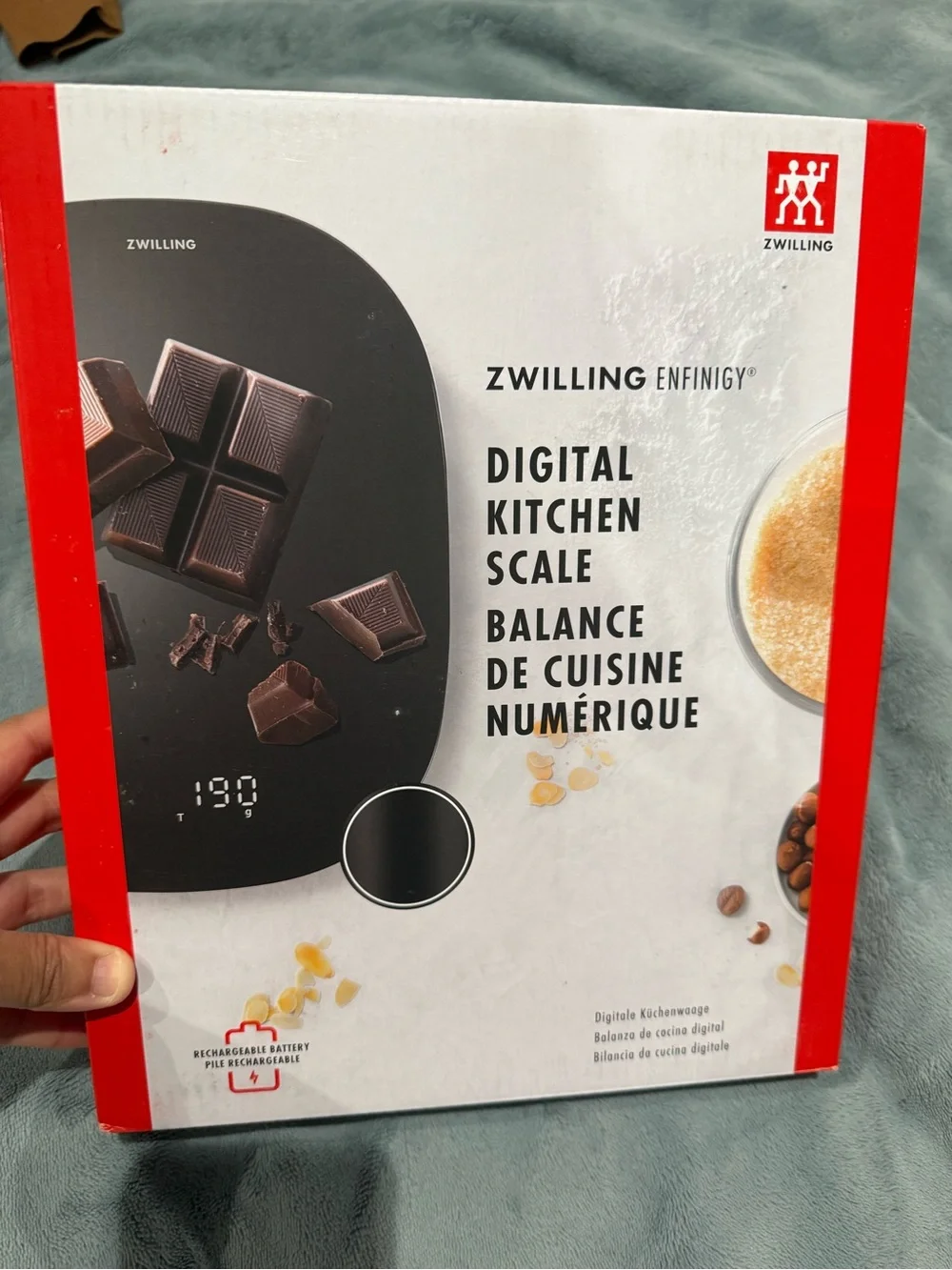ZWILLING J.A. Henckels Digital Kitchen Scale in Black and Red
